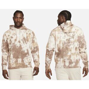 Nike Tan Sportwear Club Fleece Ice-Dye Pullover Hoodie - 37326